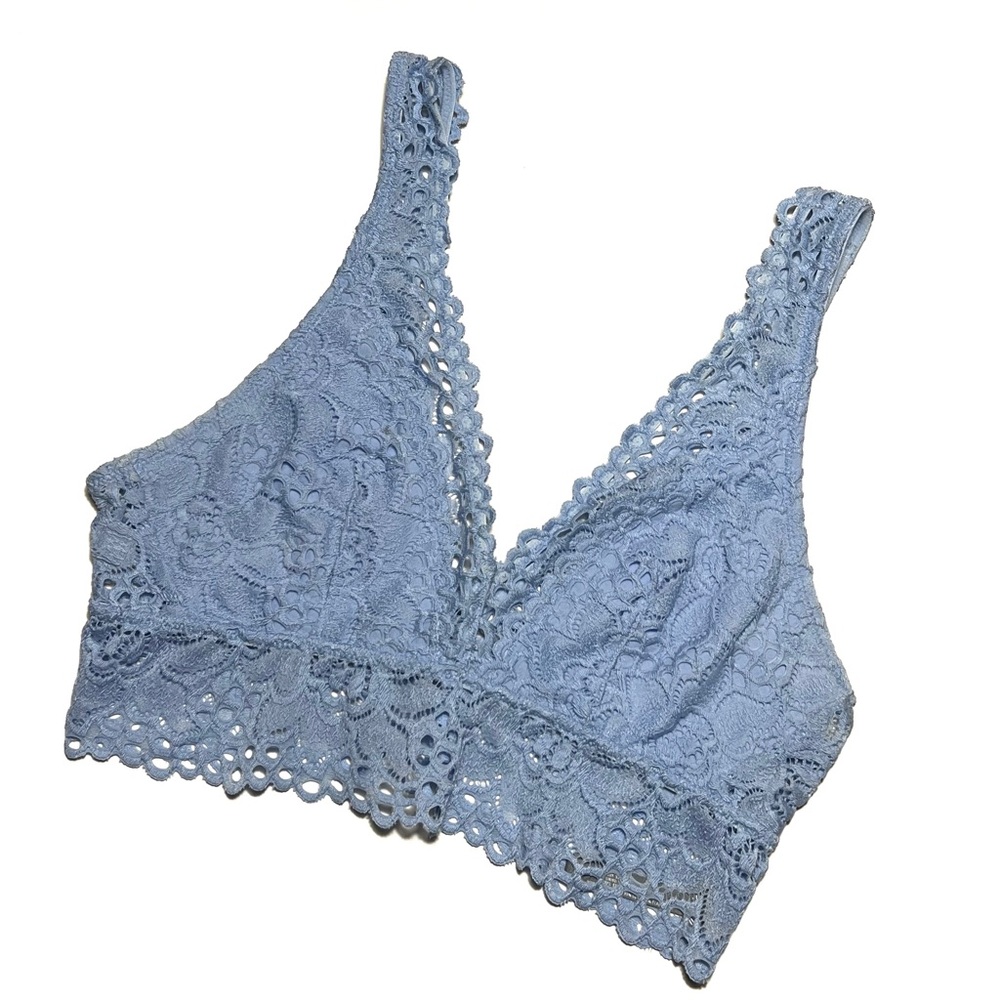 Aerie Lace Bralette Blue Size S/P Small